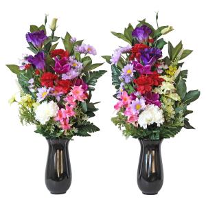 造花 仏花 シキミとカーネーションの花束 一対...の詳細画像4