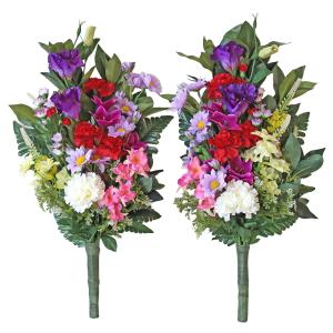 造花 仏花 シキミとカーネーションの花束 一対...の詳細画像3