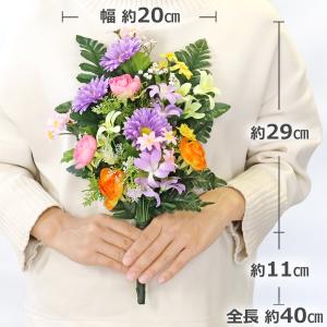 造花 仏花 ラナンキュラスとミニリリーの花束一...の詳細画像1