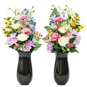 造花 仏花 バラとデルフィニウムの花束一対 C...の詳細画像3