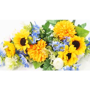 造花 仏花 ひまわりとボールマムの小花束一対 ...の詳細画像5