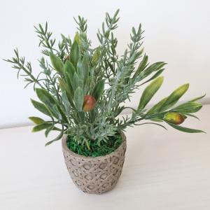 観葉植物 造花 フェイク オリーブとローズマリ...の詳細画像1