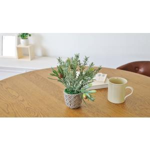 観葉植物 造花 フェイク オリーブとローズマリ...の詳細画像4