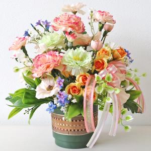 ギフト 造花 カーネーション ミントグリーンの...の詳細画像1