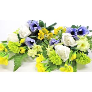 造花 仏花 フリージアと白ピオニーの花束 一対...の詳細画像5