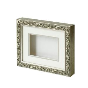 ARTE シャドーボックス8201「ノートカードサイズ」ホワイト 立体額