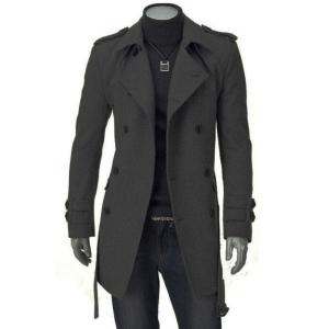 ビジネスコート 紳士服 アウター トレンチコート ジャケット スプリングコート メンズファッション ロングコート 大きサイズ 全2色