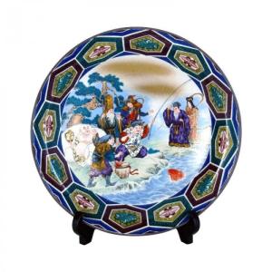 送料無料 九谷焼 10号飾皿 七福神 N158 08 Oguiaurbano Com Br
