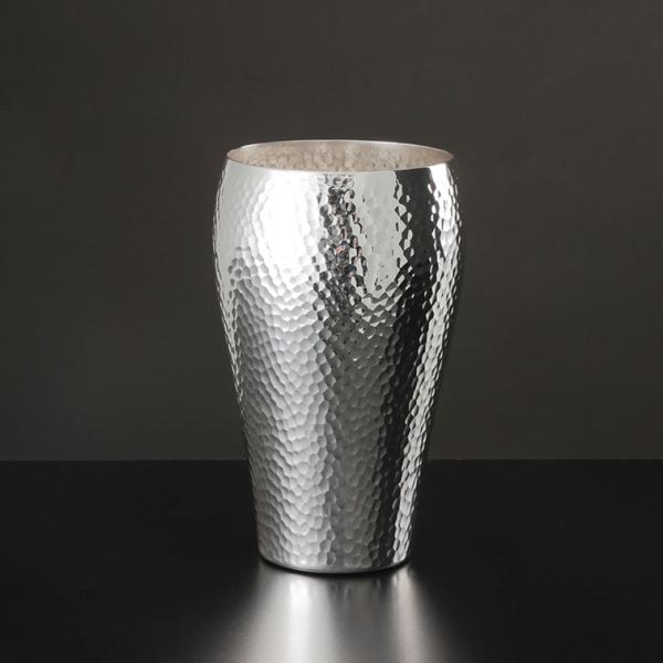 熱伝導率の良い純銀で冷えたビールが旨い純銀製ビアカップ ラウンドT