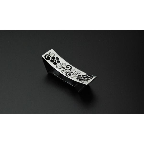 銀製御箸置き　唐草