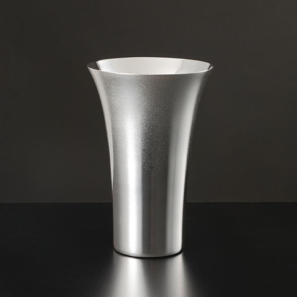 熱伝導率の良い純銀で冷えたビールが旨い純銀製ビアカップ フレアP