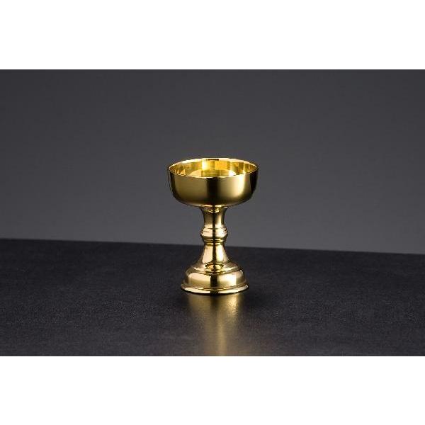 仏器　１８金製仏飯器２寸