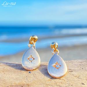 LONE ONES（ロンワンズ） シルククロススタッドシルバーピアス