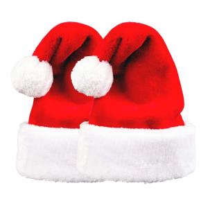 Iriwa サンタクロース サンタ帽子 クリスマス ふわふわ 大きめサイズ ４タイプ １枚 ２枚 ３枚セット 厳選 ふわふわ (リーチ2枚)