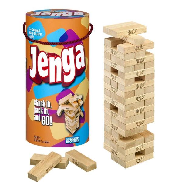 ジェンガ ゲーム、スタッキング バランスタワー、木製のブロックゲーム、1人以上のファミリーゲーム、6...