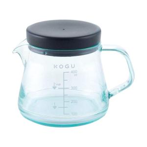 珈琲考具 KOGU 下村企販 割れにくいコーヒーサーバー 400ml 日本製 樹脂製 トライタン 食洗器対応 電子レンジ対応 軽量 目盛付き｜silver-knight-mart