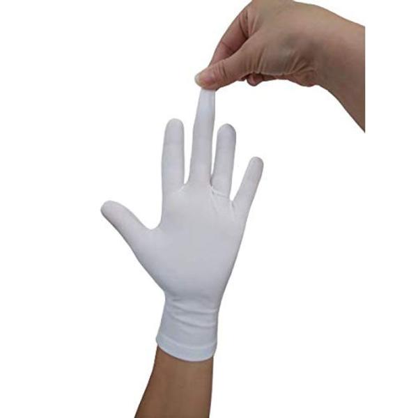日本製 抗菌手袋 ポップハンド? ホワイト メンズ LLサイズ 1双入り 2ウェイ手袋 接触冷感 接...