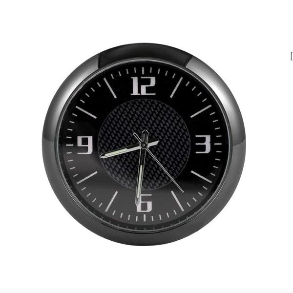 自動車用時計 とっても簡単車内に見やすい時計を設置 アナログ 邪魔にならない カーウォッチ 車内時計...