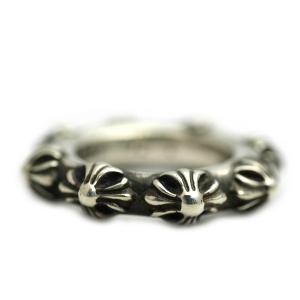 フローラルクロスリング シルバー925 メンズ シルバー リング