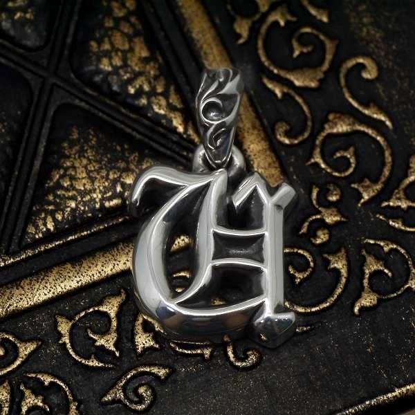 アルファベット U チャーム ペンダント ネックレス トップ シルバー925 メンズ レディース c...