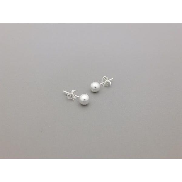 ピアス　シルバー925　シンプル　軽量　　　　　ボールスタッドピアス5ｍｍ