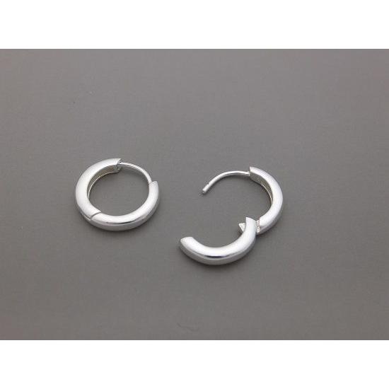 ピアス　シルバー925　シンプル　フープピアス