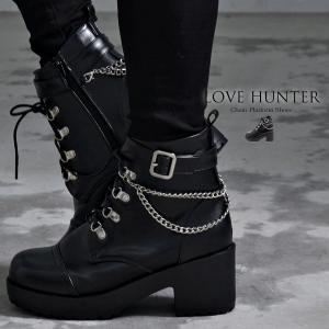 LOVEHUNTER（ラブハンター） ブーツ メンズ レディース 厚底 ショート