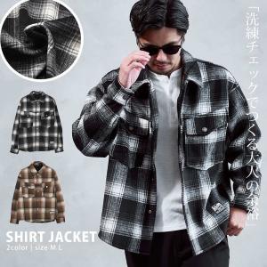 CPOジャケット メンズ チェック柄 シャツジャケット ライトアウター 羽織り 長袖 きれいめ 40代 50代 秋 冬 ちょいワルファッション50 爆買｜SILVER BULLET Yahoo!店