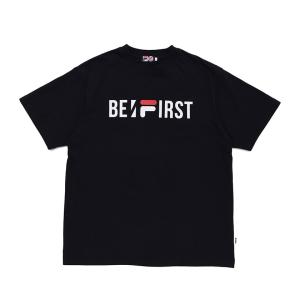 【期間限定2点で1,490円OFFクーポン】FILA BE:FIRST コラボ Tシャツ ブランド メンズ レディース 半袖 フィラ 白 黒｜SILVER BULLET Yahoo!店