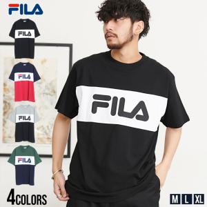 FILA フィラ Tシャツ メンズ ブランド 半袖 おしゃれ 大きいサイズ 父の日 春 夏 (郵)｜silverbulletxfuga