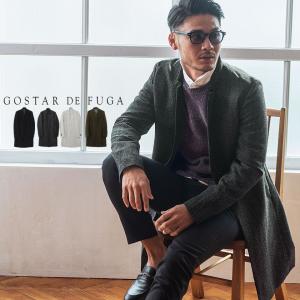 Gostar De Fuga ゴスタールジフーガ 立ち襟スペリオルメルトンウールチェスターコート 全4色 コート メンズ ウール ロングコート 秋 冬 Gdf H14 シルバーバレット 通販 Yahoo ショッピング