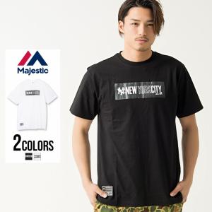 Tシャツ メンズ 半袖 Majestic マジェスティック S/S BOX PRINT T/全2色 クルーネック ボックスロゴ ヤンキース ストリート 白 黒 M L XL 夏春｜silverbulletxfuga