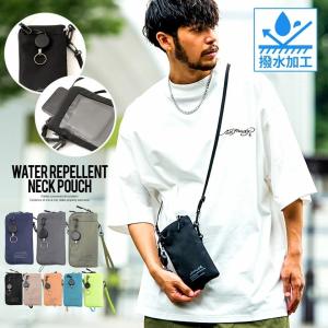ネックポーチ メンズ スマホショルダー バッグ 撥水 防水 ミニ 財布 小銭入れ スポーツ アウトドア 爆買 父の日