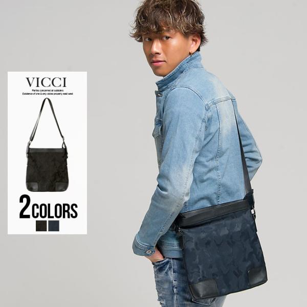 サコッシュ メンズ VICCI ビッチ カモフラージュ柄サコッシュ/全2色 バッグ 鞄 斜め掛け ユ...