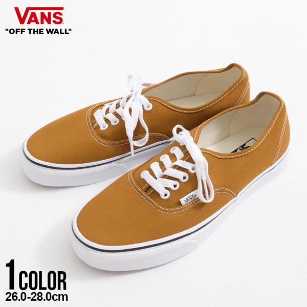 VANS スニーカー メンズ AUTHENTIC オーセンティック ブラウン バンズ 40代 50代