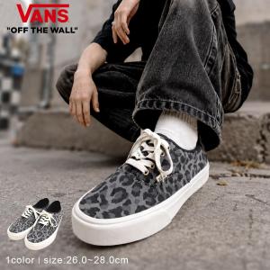 VANS バンズ オーセンティック Authentic スニーカー レオパード 総柄 黒 靴 シューズ ブランド VN000D6GHR0 ちょいワルファッション50