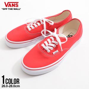 VANS バンズ スニーカー メンズ Authentic オーセンティック レッド 赤 VN000EE3RED｜silverbulletxfuga