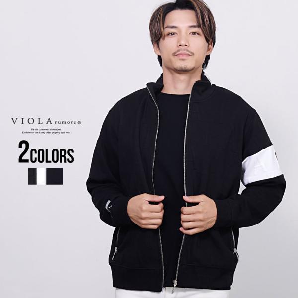 ブルゾン メンズ ブランド ゴルフ ジャケット ジップ 総柄 黒 M L XL 40代 50代 60...