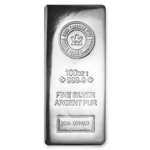 3.1kg ロイヤルカナディアンミント  銀地金 銀インゴット インゴット LBMA｜silvercom