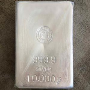 徳力 10kg 銀地金 銀インゴット インゴット LBMA 徳力本店｜silvercom