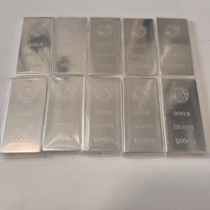 徳力 1kg 10本 銀地金 銀インゴット インゴット LBMA 徳力本店｜silvercom