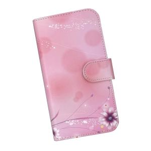 Disney Mobile　スマホケース 手帳型 プリントケース 花柄 ピンク おしゃれ｜silvereye