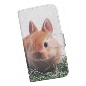 etc-2　手帳型 スマホケース プリント ケース うさぎ ネザーランド ラビット ウサギ かわいい