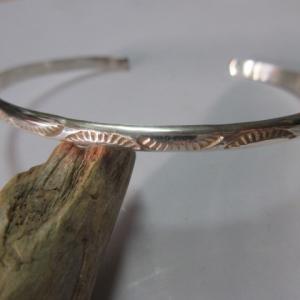 シルバー バングル レディース トライアングル インディアンジュエリー