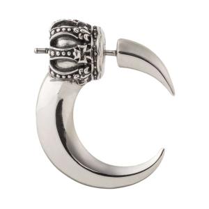 クレセントムーンピアス　AKE0111　Crescent Moon Earring　シルバーアクセサリー Silver jewelry｜silveringrowth