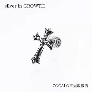 ZOCALO (ソカロ)クロス・オン・クロス・ピアス・片売り (シルバー950製) ZEG0002｜silveringrowth