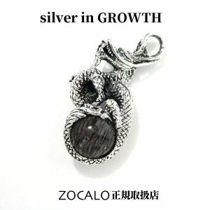 ZOCALO ソカロ バーワストーン・ドラゴン・ペンダントトップ (シルバー925製) ZZPDG-0031｜silveringrowth