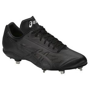 ASICS スパイクシューズ 黒 ASICS アシックス（ASICS）（メンズ）野球スパイク 黒 金具 一般