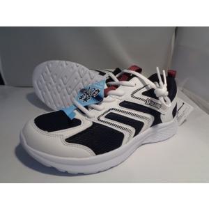 メンズスニーカー アキレススポルディング JN3790 ネービー/白色 4E幅 水をはじく!