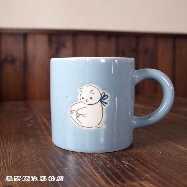 マグカップcorocoroブルー 猫食器 CAT コーヒーカップ ねこ雑貨 F